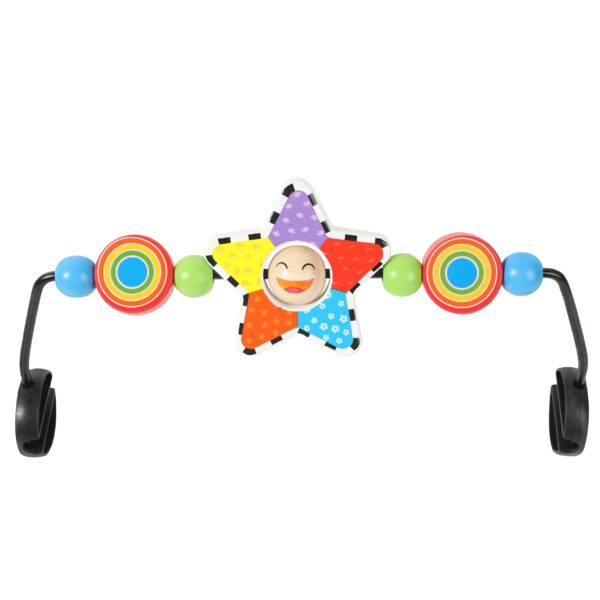 iGRATENS Baby-Bounzer Toy Bar – Holzspielzeug für motorische Entwicklung