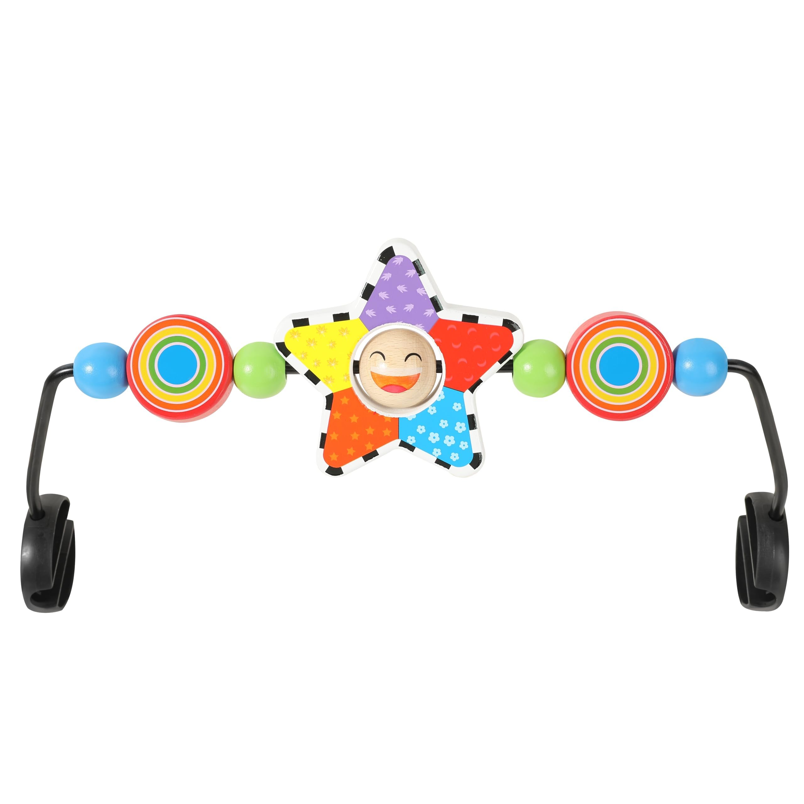 iGRATENS Baby-Bounzer Toy Bar – Holzspielzeug für motorische Entwicklung