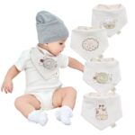Cotton Coming Baby Dreieckstuch Lätzchen 4er Set – Bio-Baumwolle für Neugeborene bis 3 Jahre
