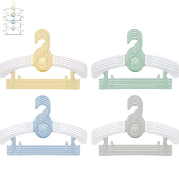 JSF Mitwachsende Kinderbügel Set 20er – Verstellbar 29-37 cm für Babys & Kinder