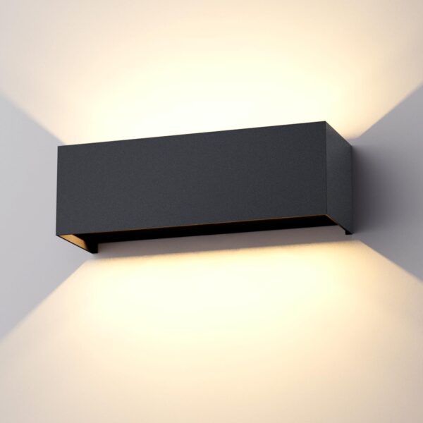 Klighten 30W LED Aussenleuchte Anthrazit – IP65 Wandleuchte mit einstellbarem Abstrahlwinkel