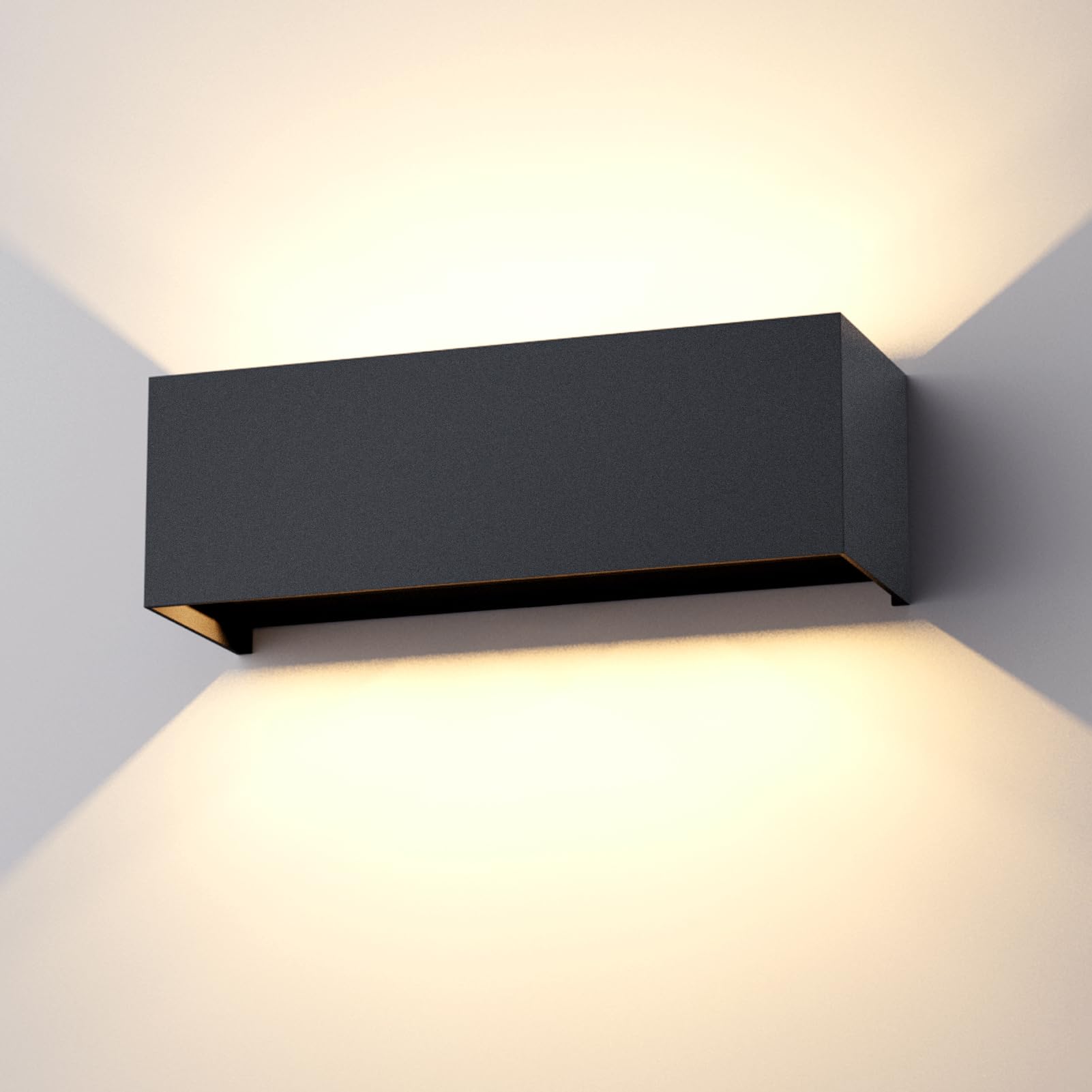 Klighten 30W LED Aussenleuchte Anthrazit – IP65 Wandleuchte mit einstellbarem Abstrahlwinkel
