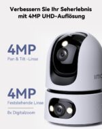 Imou Dual-Kamera Überwachungssystem 4MP+4MP – 360° PTZ mit KI-Erkennung & WiFi-6 – Bild 3