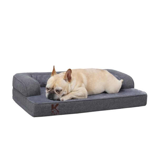 KSIIA Orthopädisches Hundebett 88x55x15cm für grosse Hunde – Waschbar & Wasserdicht
