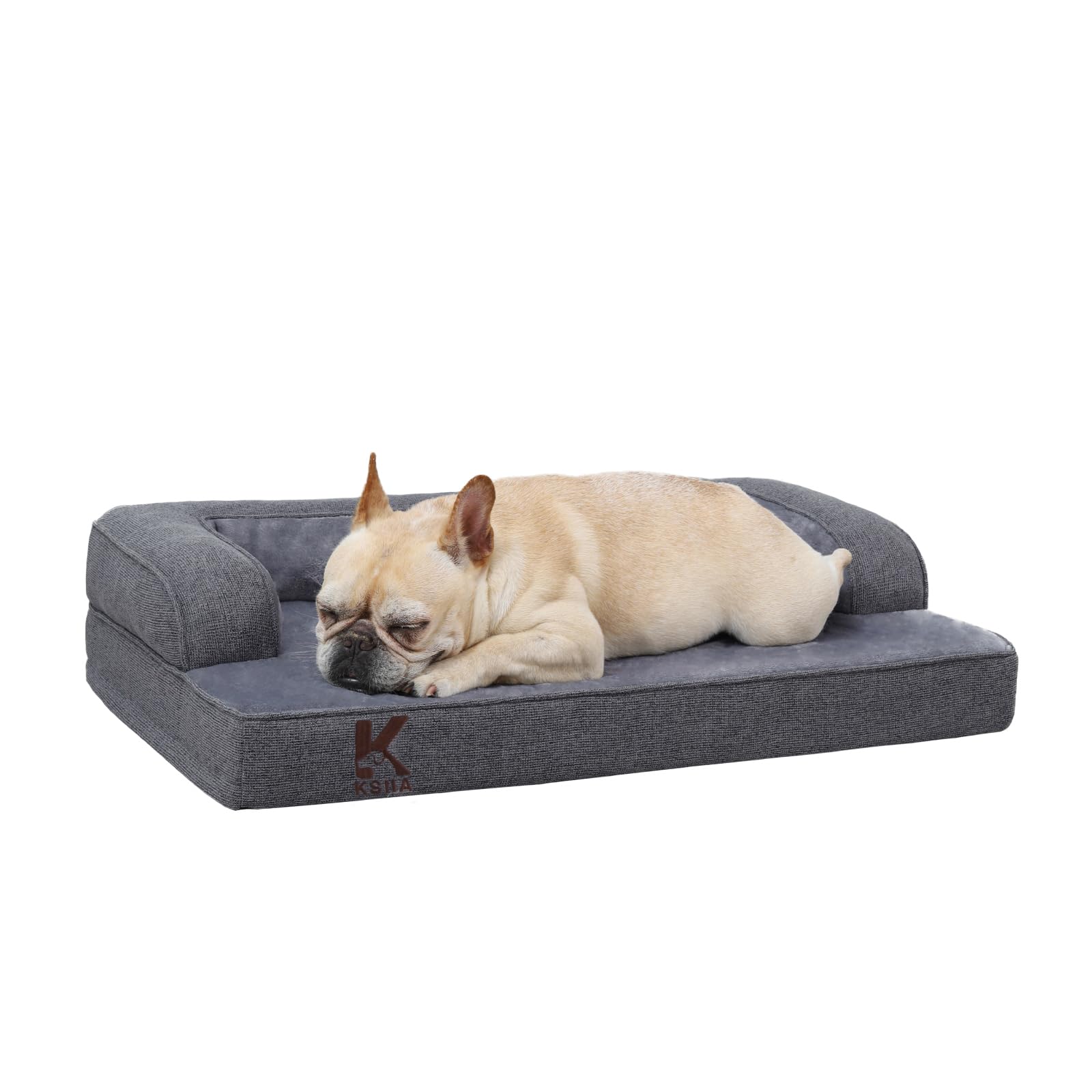 KSIIA Orthopädisches Hundebett 88x55x15cm für grosse Hunde – Waschbar & Wasserdicht