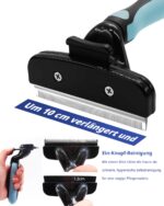 LeileiPaws Selbstreinigende Unterfellbürste (L) – Deshedding Tool für Hunde & Katzen – Bild 2