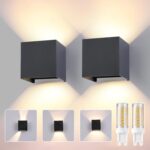 wisdom line G9 LED Wandleuchte 2er-Set – 9W Up & Down, IP65, Anthrazit, 3000K