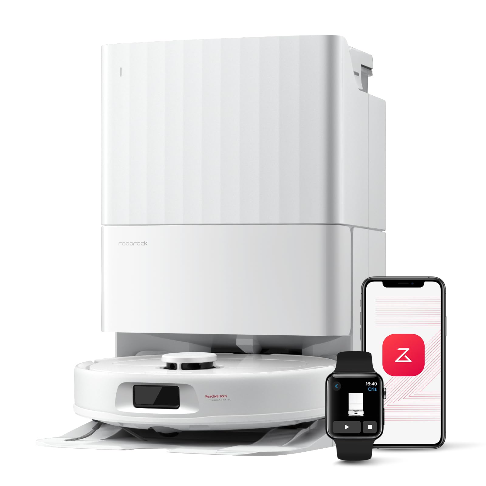 roborock QV 35A Saugroboter mit Wischfunktion – 8.000 Pa Saugkraft & All-in-One-Dock
