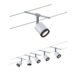 Paulmann Wire System TubeLED 5x4W – LED Seilleuchte Deckenleuchte Chrom matt – Bild 6