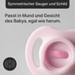 Tommee Tippee Ultraleichter StayPut Schnuller 0-6m, 4er-Pack – Kieferorthopädisch – Bild 6