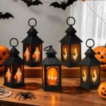 3er Set Halloween Laternen mit LED – Batteriebetrieben für In- & Outdoor – Bild 5