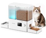 oneisall 2-in-1 Futterautomat & Trinkbrunnen 8,5L – Automatische Fütterung & Wasserspender für Katzen