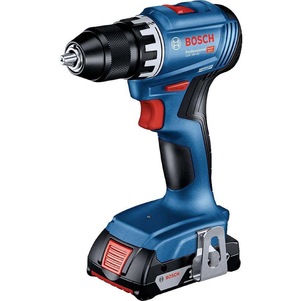 Bosch Professional GSR 18V-45 Akku-Bohrschrauber – 45 Nm mit 2x Akku & Ladegerät