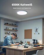 Combuh LED Deckenleuchte 48W – 4320 Lumen Flach Rund für 25-35 m² Kaltweiß – Bild 5
