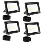 Jiubiaz LED Strahler 50W Außen dimmbar – IP66 Flutlicht 3000K-6500K für Garten & Hof (4er Set)