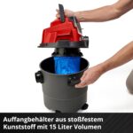 Einhell TC-VC 18/15 Li Solo Akku-Nass-Trockensauger – 15L Behälter mit Power X-Change – Bild 7