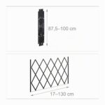 Relaxdays Hundeabsperrgitter ausziehbar 17–130 cm – Treppenschutzgitter aus Bambus – Bild 3