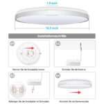 36W LED-Deckenleuchte Ø30cm mit RGB & Sprachsteuerung – Smart Deckenlampe für Alexa & Google – Bild 7