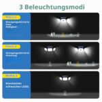 Peasur LED Solarleuchte mit Bewegungsmelder & Fernbedienung – 1000 Lumen, 270° Aussenleuchte – Bild 3