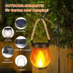 SONNENKERZE® Solar Laterne 2er Set – Flammeneffekt LED Solarlampe für Garten & Balkon – Bild 2