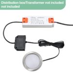 URing 3er Set LED Einbaustrahler 12V 3,5W Warmweiss – Flache Möbelleuchten für Küche & Möbel – Bild 3