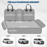 Dayacoco Hundedecke Auto Rückbank 127x181cm – Wasserdicht & Kratzfest für SUV – Bild 3