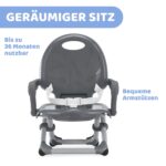 Chicco Pocket Snack Hochstuhl-Aufsatz – Tragbar & Verstellbar für 6–36 Monate – Bild 4