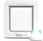 SureFlap Mikrochip-Haustierklappe Connect mit Hub – Intelligente Katzenklappe mit App-Steuerung