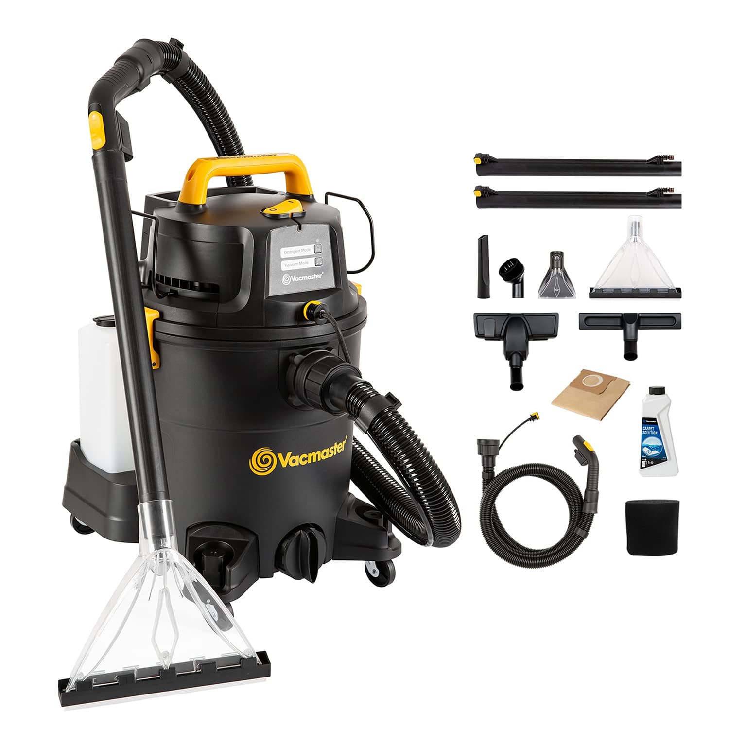 Vacmaster 3-in-1 Waschsauger 1300W 23L Doppeltank – Nass-Trockensauger für Hartboden & Teppich