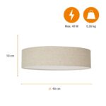 Smartwares Deckenleuchte Ceiling Dream Natural 40 cm – 3x E14 LED-geeignet – Bild 3