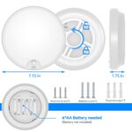 Peasur LED Deckenleuchte 18cm mit Bewegungsmelder – Batteriebetrieben für innen & aussen – Bild 8