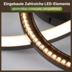 CBJKTX LED-Deckenleuchte 30cm 19W 3000K Warmweiss – Modernes Design für Wohn- & Schlafzimmer – Bild 4