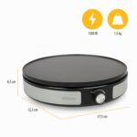 Tristar BP-2639 Crêpe-Maker 2-in-1 – Wendbare 33 cm Platte für 1 oder 7 Crêpes – Bild 3