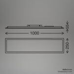 BRILONER LED Deckenleuchte 100 cm – Neutralweiss Panel mit IP44 Spritzschutz – Bild 3