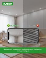 HOMEOW LED Einbaustrahler 7W Kaltweiß 6000K – Flache Deckenspots IP44 für Bad & Küche, 12er Set – Bild 7