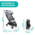 Chicco We Reise-Kinderwagen – ultraleicht (5,5 kg), faltbar, ab Geburt bis 22 kg – Bild 3