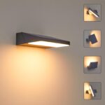 CELAVY LED Wandleuchte 11W – Moderne Aussenlampe IP65 Anthrazit für Balkon & Terrasse