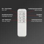 BRILONER LED Deckenlampe 104x42 cm – Dimmbar, Farbwechsel & Fernbedienung – Bild 9