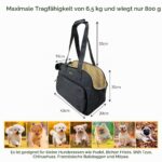 KZARYVEXIS Hundetasche 43×20×30cm – Leichte Transporttasche für kleine Hunde & Katzen – Bild 2