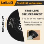 LEILUO 158-teiliges Multitool Zubehör-Set – Sägeblätter & Schleifer für DeWalt & Makita – Bild 7