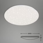 BRILONER LED Deckenlampe Sternenhimmel 49,5 cm – Dimmbar & Farbtemperatur-Regelbar – Bild 3
