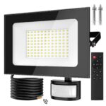 papasbox 100W LED Strahler mit Bewegungsmelder & Lichtsensor – IP66 Aussenstrahler für Garten & Garage