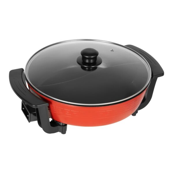 6 l Aohuada Yin-Yang Fondue Topf elektrisch 1360 W – Doppelkammer Hot Pot für Zuhause