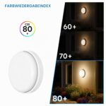ANWIO LED Wandleuchte Rund 14W 4000K IP54 – Innen & Außen für Bad, Flur, Garten – Bild 7
