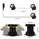NATPOW RGB LED Unterwasserbeleuchtung – Teichlicht mit Bluetooth APP & Fernbedienung IP68 – Bild 8