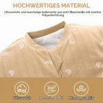 amo nenes Babyschlafsack 2.5 TOG mit abnehmbaren Ärmeln – Herbst & Winter für 6–18 Monate – Bild 7