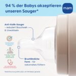 MAM Easy Start Anti-Colic Babyflasche 2x 260 ml – Brustähnlicher Sauger für Neugeborene ab Geburt – Bild 4