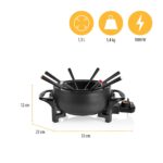 Tristar Fondue-Set 1,5 L für 8 Personen – Multifunktionaler Fonduetopf mit 1000 W & Thermostat – Bild 3