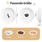 6er Set Keramik Katzennapf flach – Schnurrbart-freundlich & spülmaschinenfest für Katzen – Bild 2