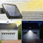 BENMA Solarleuchte mit Bewegungsmelder 56 LEDs – IP65 Aussenwandleuchte 5m Kabel – Bild 5